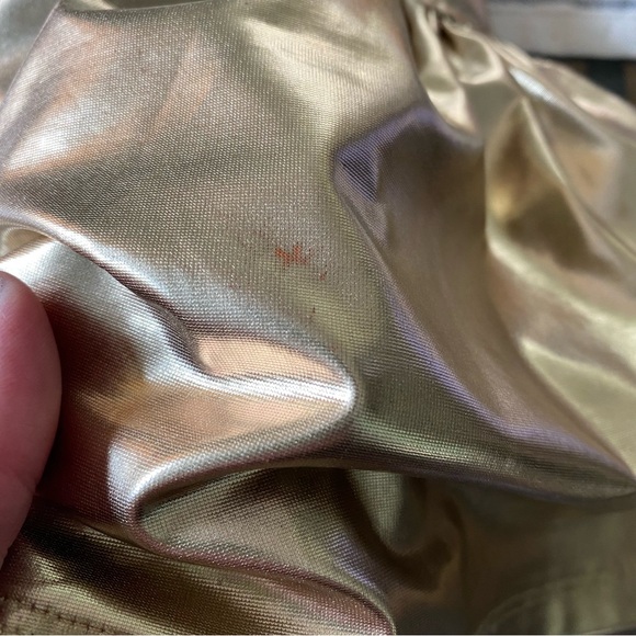 Pink Chicken Alexis Skirt Metallic Gold Lamé - Picture 12 of 13